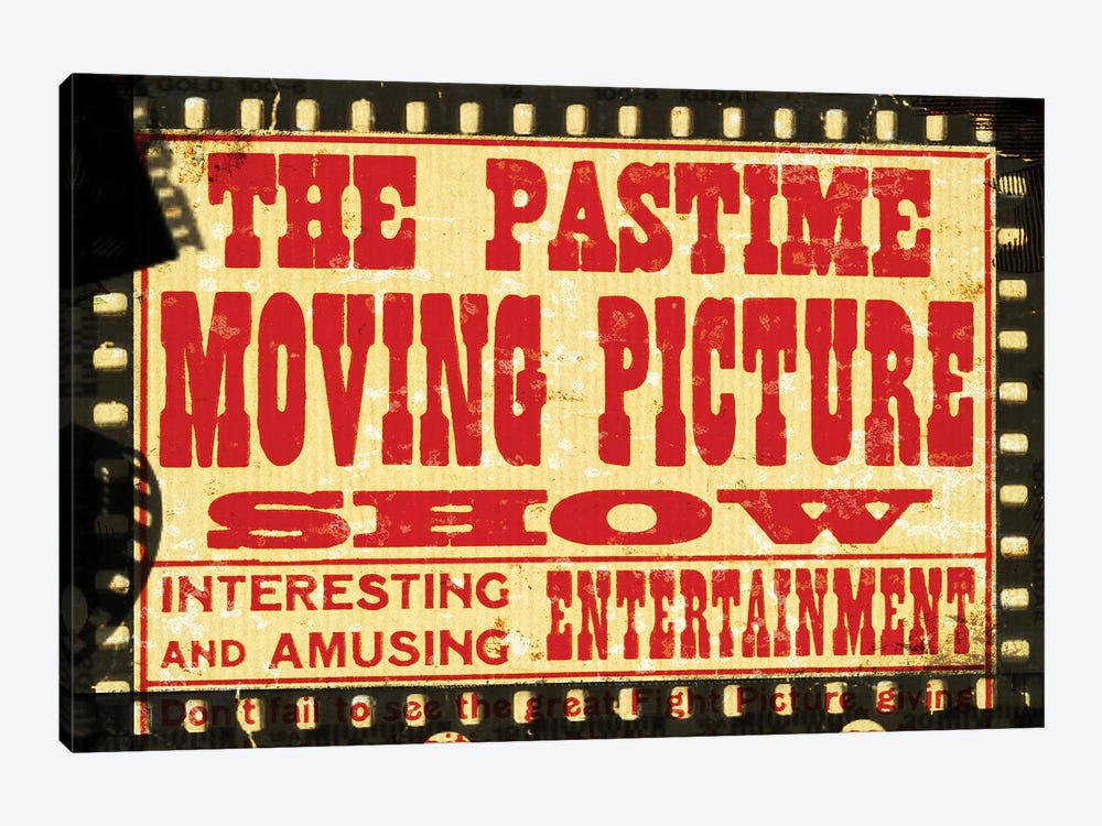 The Pastime Moving Picture Show by Piddix 1-piece Canvas Artwork