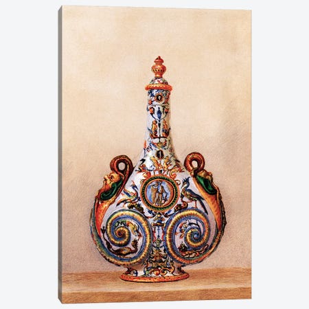 Vase, Pilgrim’s Bottle, About 1560 Canvas Print #PDX136} by Piddix Art Print