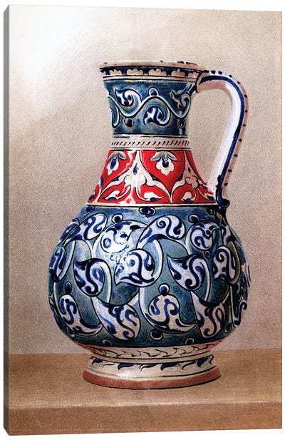 Vase-Shaped Ewer, 15th or 16th Century Canvas Art Print - Piddix