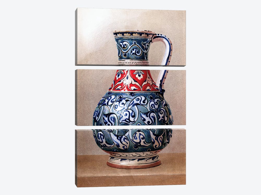 Vase-Shaped Ewer, 15th or 16th Century by Piddix 3-piece Canvas Print