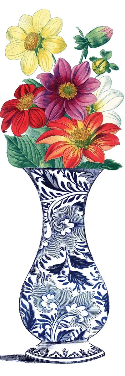Floral Vase I by Piddix multi panel art