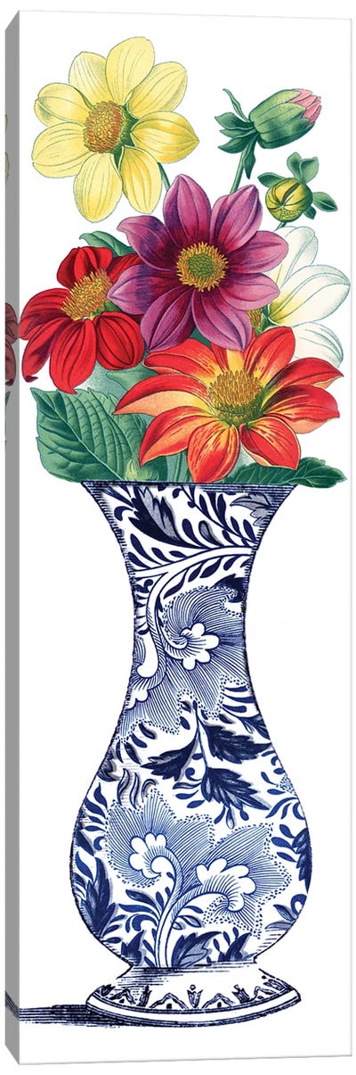 Floral Vase I Canvas Art Print - Piddix