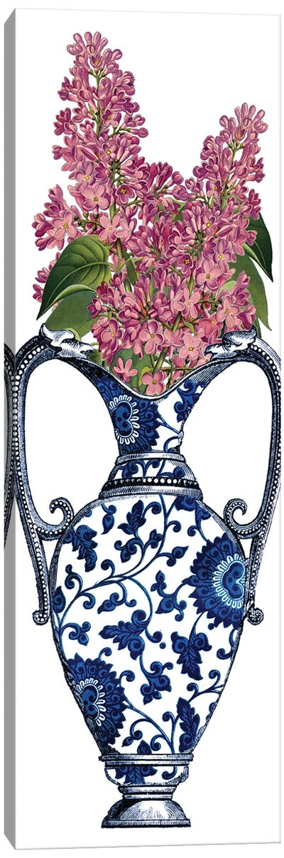 Floral Vase II Canvas Art Print - Piddix