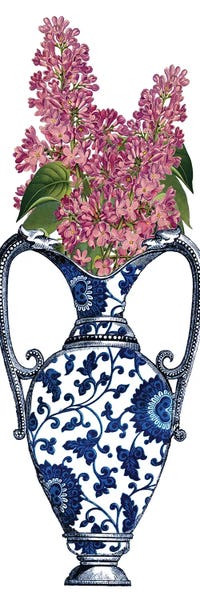Chinese Décor: Floral Vase II by Piddix