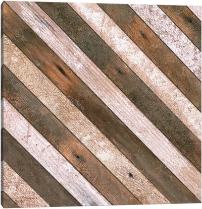 Antique Wood Stripes, 1908 Canvas Art Print - Stripe Patterns