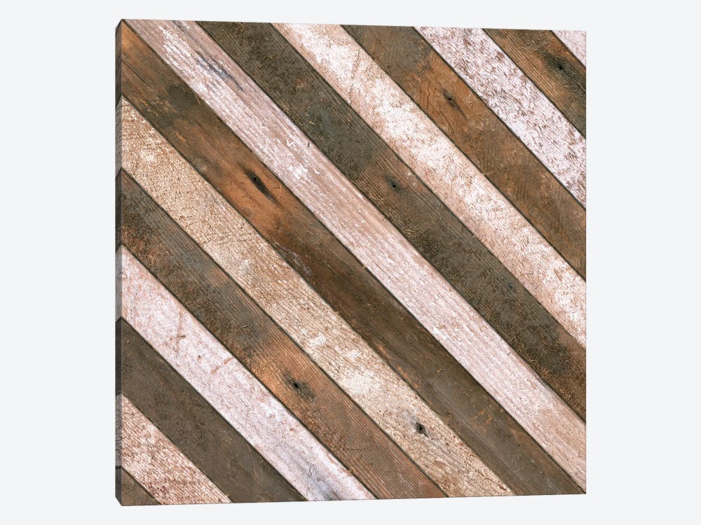 Antique Wood Stripes, 1908 by Piddix 1-piece Canvas Print