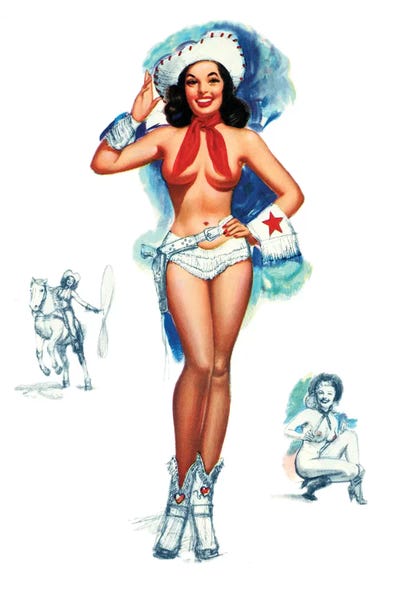Piddix: Cowgirl Pin-Up by T. N. Thompson by Piddix