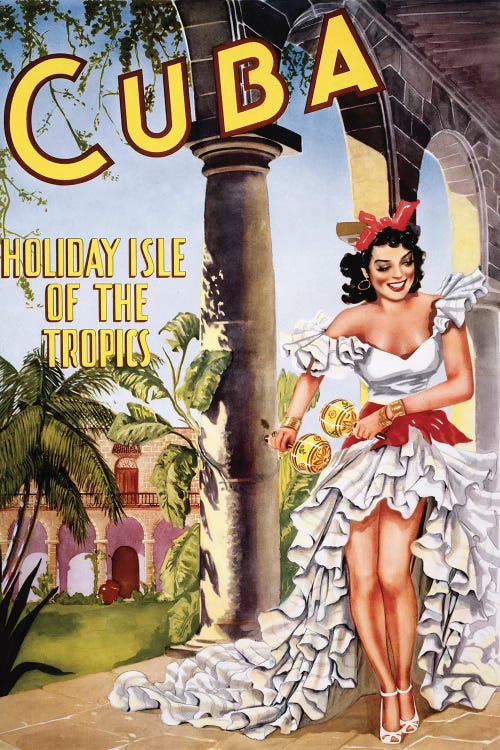 Cuban Vintage Travel Poster