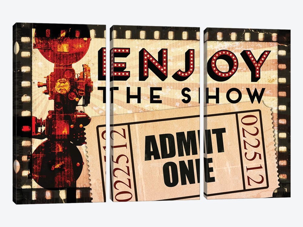 Enjoy the Show by Piddix 3-piece Art Print