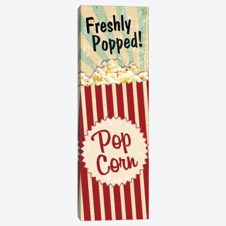 Freshly Popped Movie Night Canvas Print #PDX57} by Piddix Canvas Wall Art