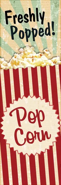 Vintage Kitchen Posters: Freshly Popped Movie Night by Piddix