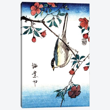 Japanese Bird 1800s Canvas Print #PDX82} by Piddix Canvas Wall Art