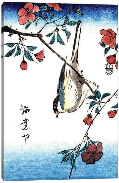 Japanese Bird 1800s Canvas Art Print - Piddix