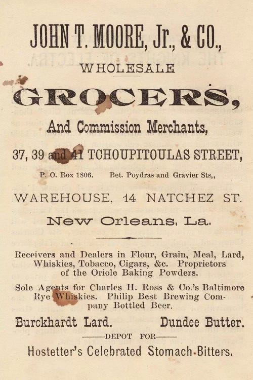 New Orleans Vintage Advertisements