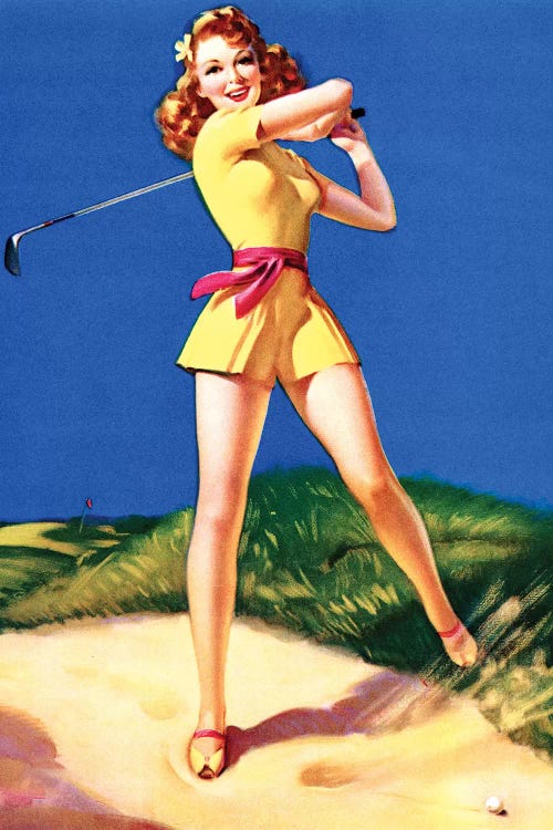 Plenty on the Ball Pin-Up by Art Frahm