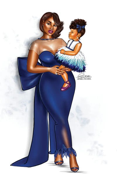 High Heels: Bow'd Blue by Peniel Enchill