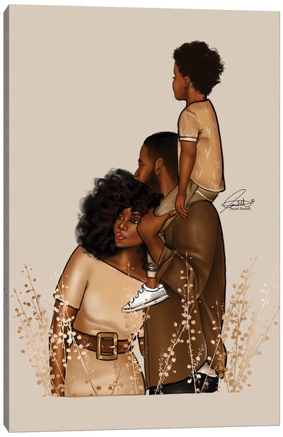 The Browns Canvas Art Print - Family & Parenting Art