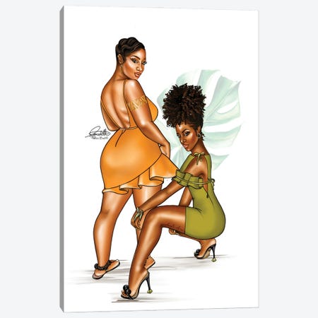 Hot Girl Summer Canvas Print #PEA22} by Peniel Enchill Canvas Art