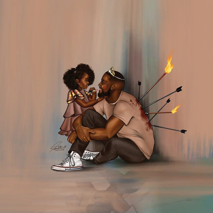 Black Fatherhood Canvas Art Print by Peniel Enchill | iCanvas