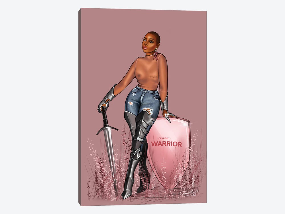 Pink Warrior by Peniel Enchill 1-piece Canvas Art