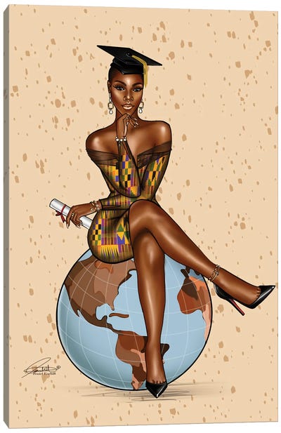 On Top Of The World Canvas Art Print - Peniel Enchill