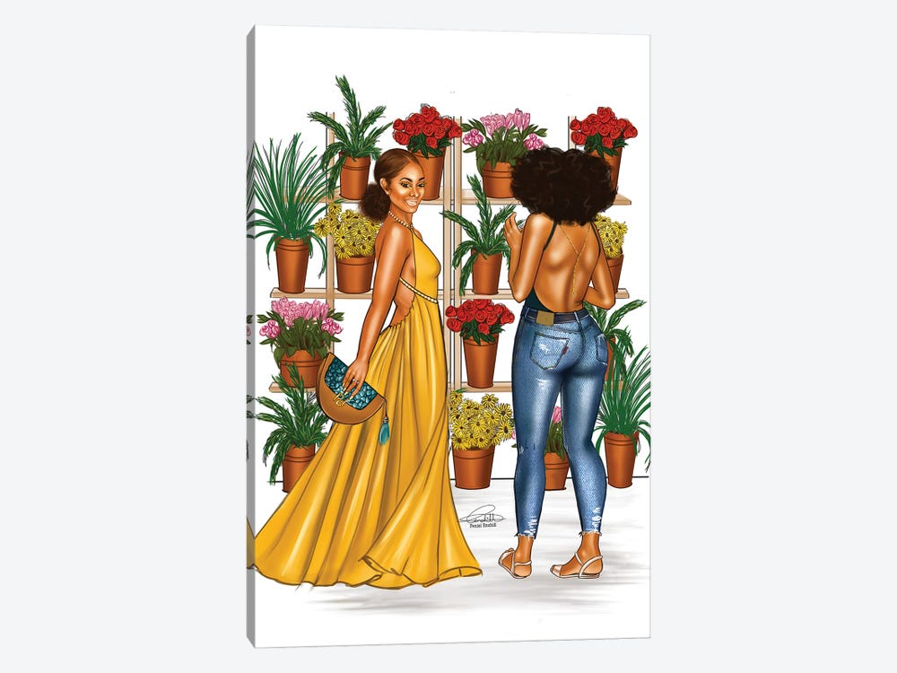 Plant Girls by Peniel Enchill 1-piece Canvas Wall Art