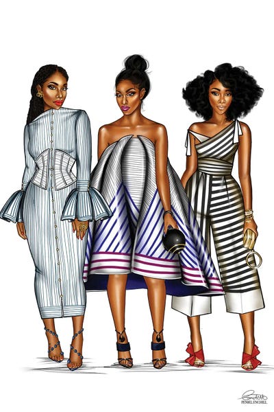 High Heels: Stripes by Peniel Enchill
