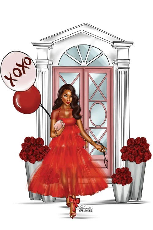 Crimson Tulle by Peniel Enchill wall art