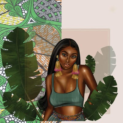 Leafy Green by Peniel Enchill framed canvas print