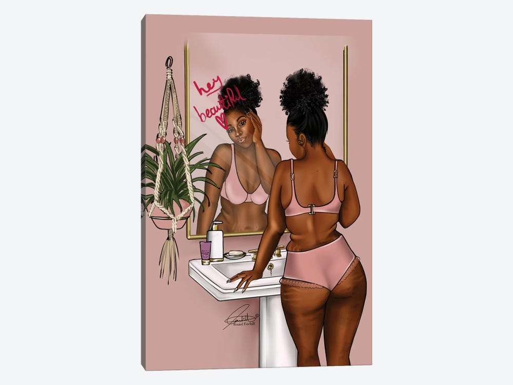 Pink-Reflection by Peniel Enchill 1-piece Canvas Art Print