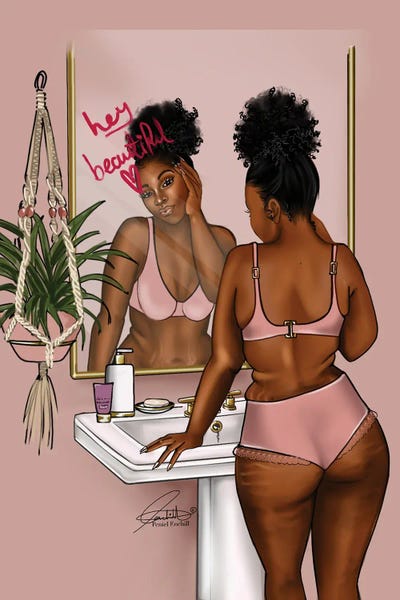 Body Positivity: Pink-Reflection by Peniel Enchill