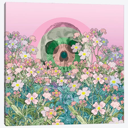 Hot Pink Floral Skulls Graphic by Digital Curio · Creative Fabrica
