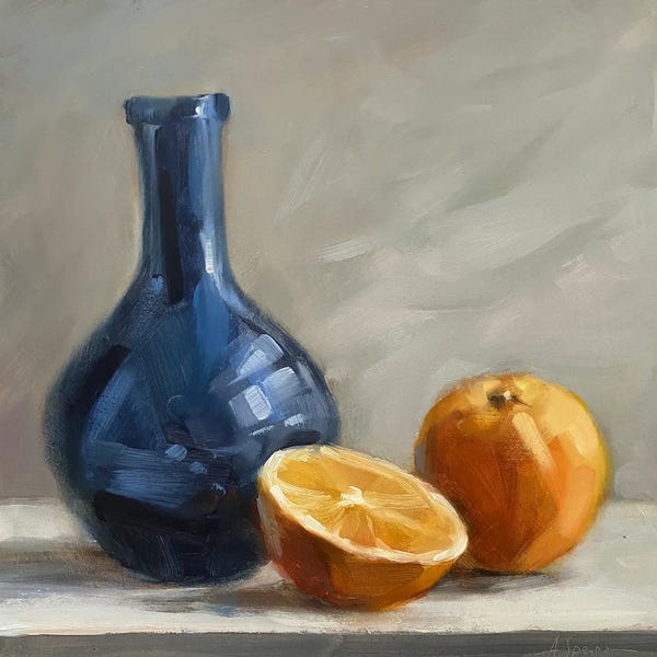 An Ode To Objects: Blue And Orange by Anna Speirs
