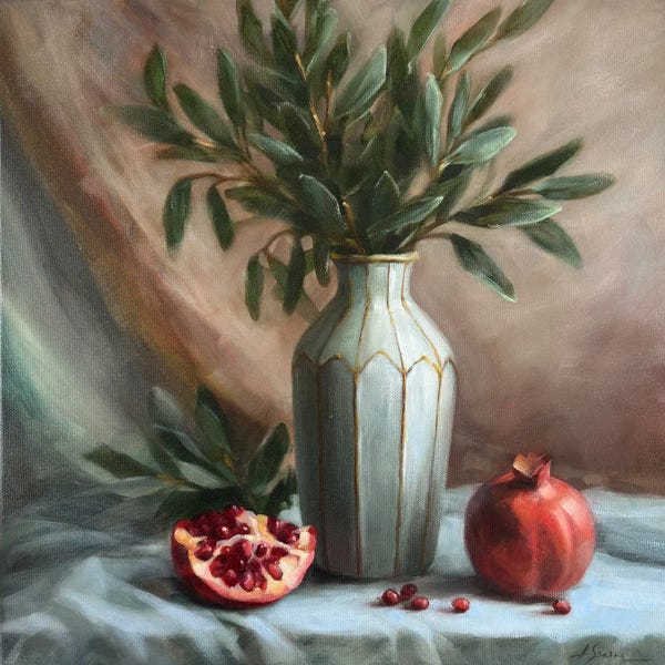 Fine Art Print: Pomegranates by Anna Speirs