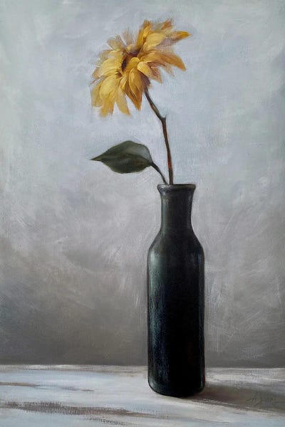 Anna Speirs: Still Life With A Yellow Flower by Anna Speirs