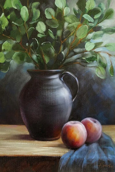 Fine Art Print: Still Life With Plums by Anna Speirs