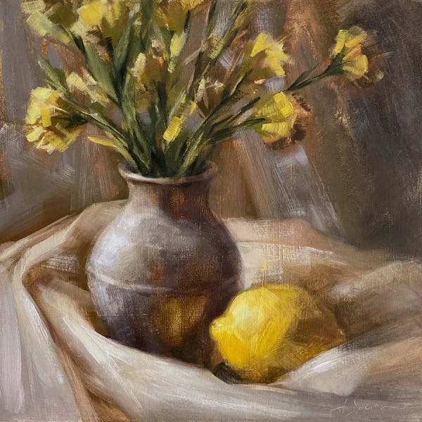 Fine Art Print: Yellow Flowers by Anna Speirs