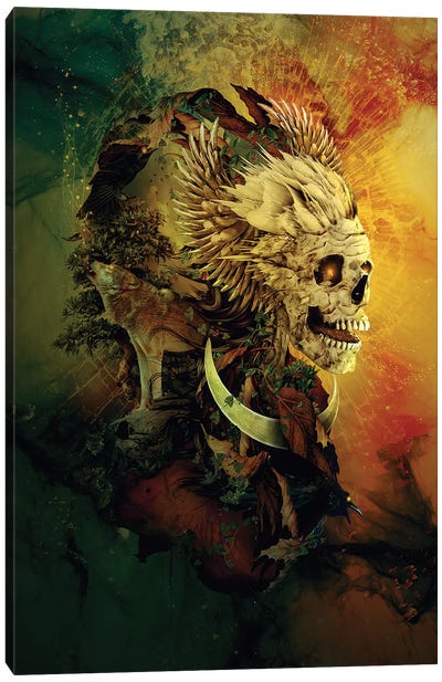 Skull Lord III Canvas Art Print - Riza Peker