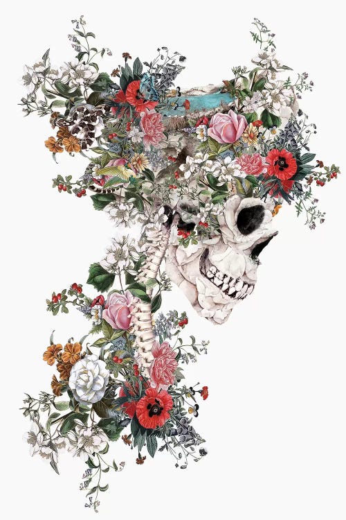 Skull Queen Canvas Artwork by Riza Peker | iCanvas