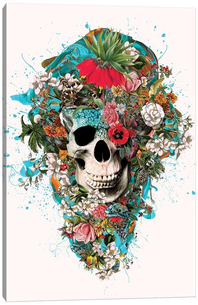 Summer Skull V Canvas Art Print - Riza Peker