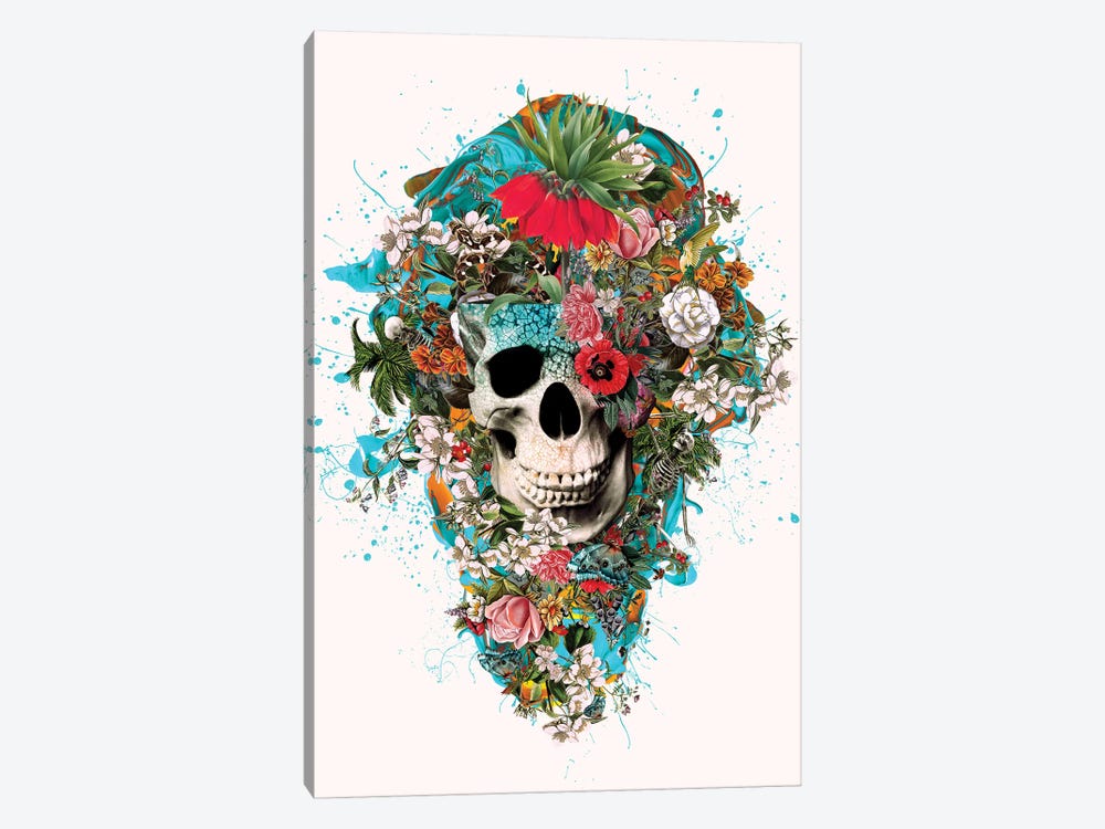 Summer Skull V by Riza Peker 1-piece Canvas Art Print