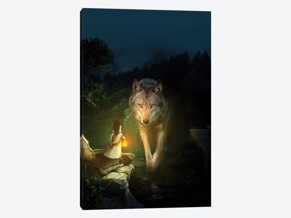 The Wolf by Riza Peker 1-piece Canvas Wall Art