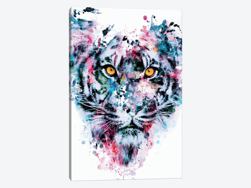 Tiger Blue by Riza Peker 1-piece Canvas Art Print