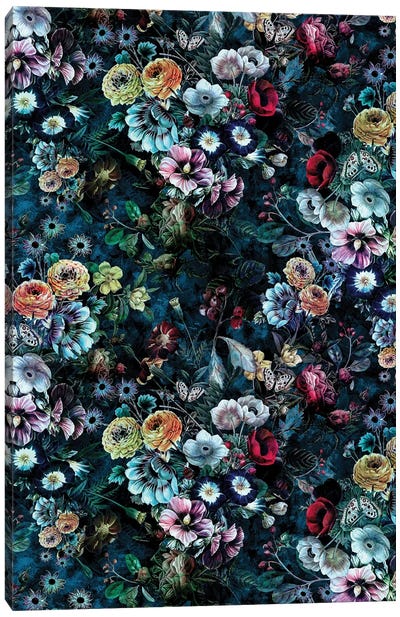 Night Garden 10K Canvas Art Print - Carnations