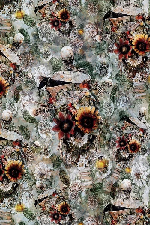 Skull Garden by Riza Peker wall art