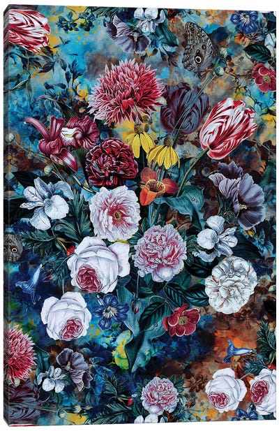 Still Life Of Flowers Canvas Art Print - Riza Peker