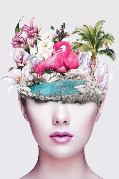 Flamingos: Woman II by Riza Peker
