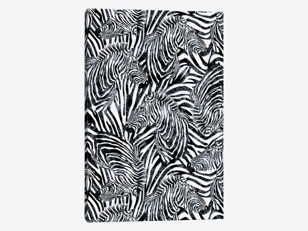 Zebra Pattern by Riza Peker 1-piece Canvas Art Print