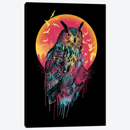 Owl VI Canvas Print #PEK158} by Riza Peker Canvas Print