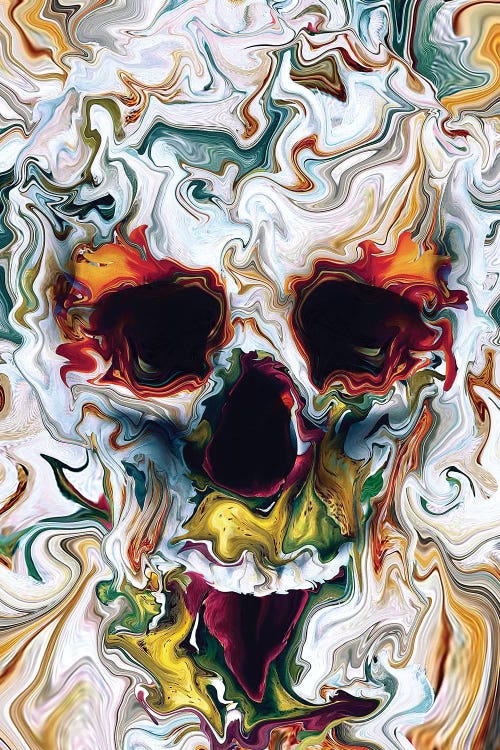 Skull Abstract by Riza Peker wall art